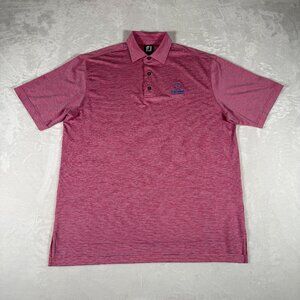 Footjoy FJ Shirt Men Size L Short Sleeve Embroidery Polo Club Boca Raton Golf